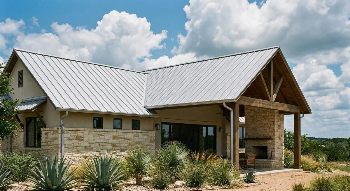 Metal roof installation in Sugar Land, Texas